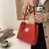 Casual Women's Corduroy Shoulder Bag Ladies Tote Bag Fashion Handbag Messenger Bags Portable Crossbody Shopper Bag For Ladies