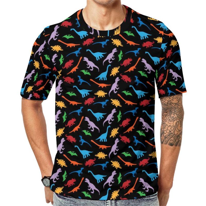 Dinosaur 3d Printed T-shirt Men's Women's Clothing Cute Dino Pattern Kids New In Tops & Tees Casual Fashion Cartoon T Shirt