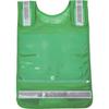 TRUSCO Adjustable Shoulder Bib Mesh Vest, Green, TMNV-GN