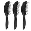 3pcs Man Detangling Shaping Hair Brush 9 Rows Curved Removable Hairbrush Comb Hair Styling Tool for Blow Drying