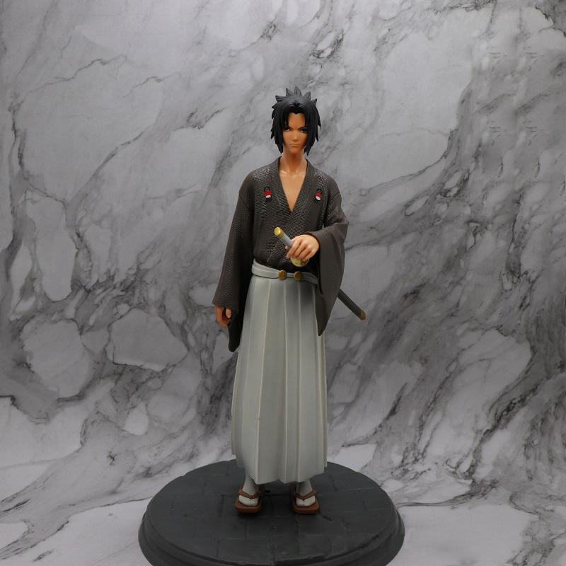 Limit  Anime Figure Uzumaki Naruto Uchiha Sasuke Action Figures With base Kimono style PVC Model Doll Toys
