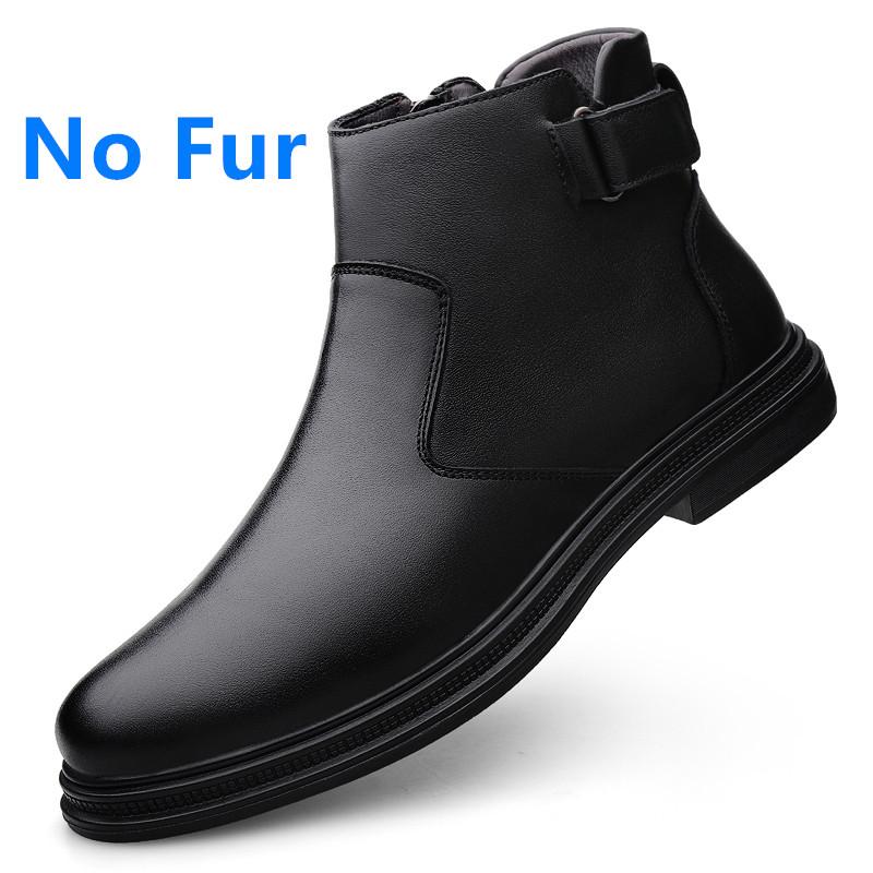 

Зимние теплые ботинки челси из натуральной кожи на щиколотке, подошва из сухожилий, износостойкие рабочие ботинки для улицы, мужская обувь с боковой молнией 46
