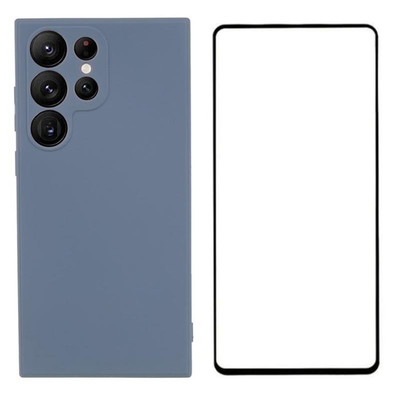 For Samsung Galaxy S23 Ultra Case with Screen Protector Soft TPU Phone Cover