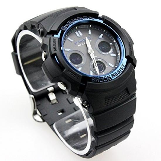 Casio G-Shock AWG-M100A-1A Tough Solar Radio Controlled Analog Digital Watch Black 200m Water Resistant