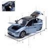 AKW1  Auto Tesla Model Y Alloy Car Model Toy Sound Light Horn Opening Door Alloy Vehicle Collectible Simulation Model for Ages...