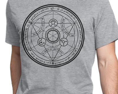 Human Transmutation Circle T-shirt  Alchemy, Alchemist T-shirt, Anime T-shirt, Manga T-shirt, Cool Gift Best Selling Fashion Tee