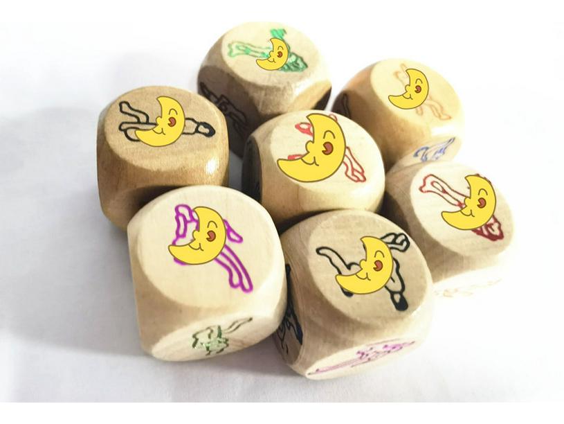 Flirty Dice: Playful Positions Game for Couples – Dice & Card Set for Teasing and Fun.