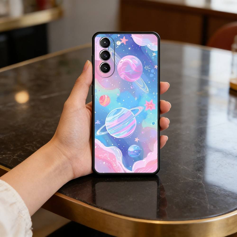 S-Space For Galaxy Art Case for Samsung Galaxy S21 S25 FE S24 S23 Ultra S20 S9 S22 Plus S10 TPU Cover