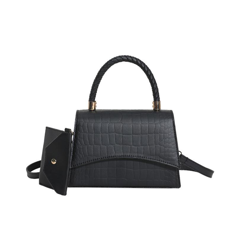Pu Small Square Bag With Top Flap For Casual Daily Use