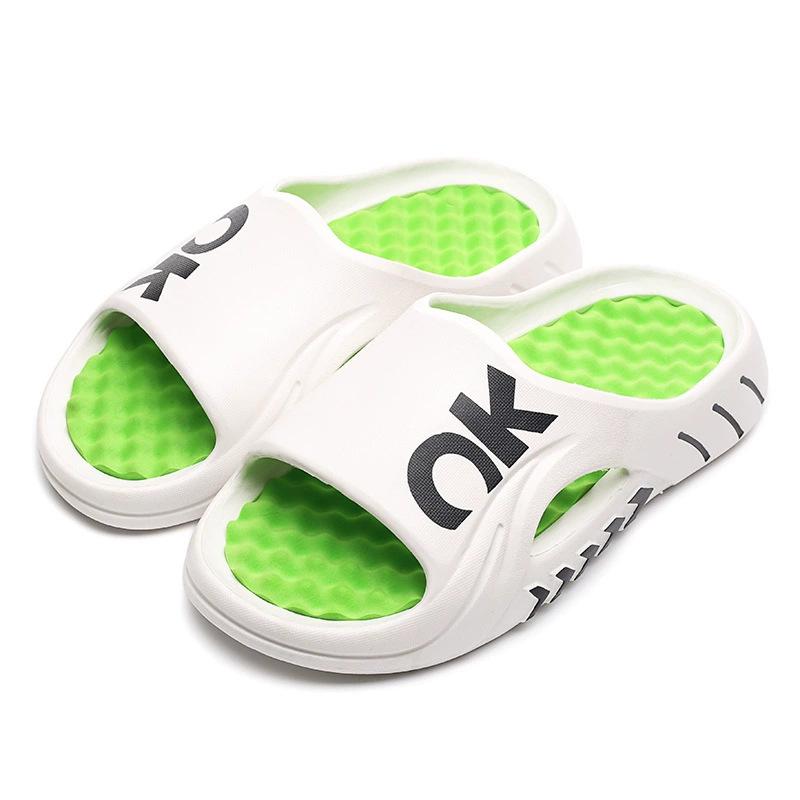 

Летние спортивные туфли Word Drag Stepping Shit Feeling Big Size, мужская верхняя одежда, нескользящие пляжные тапочки с массажной подошвой 46-47 белый