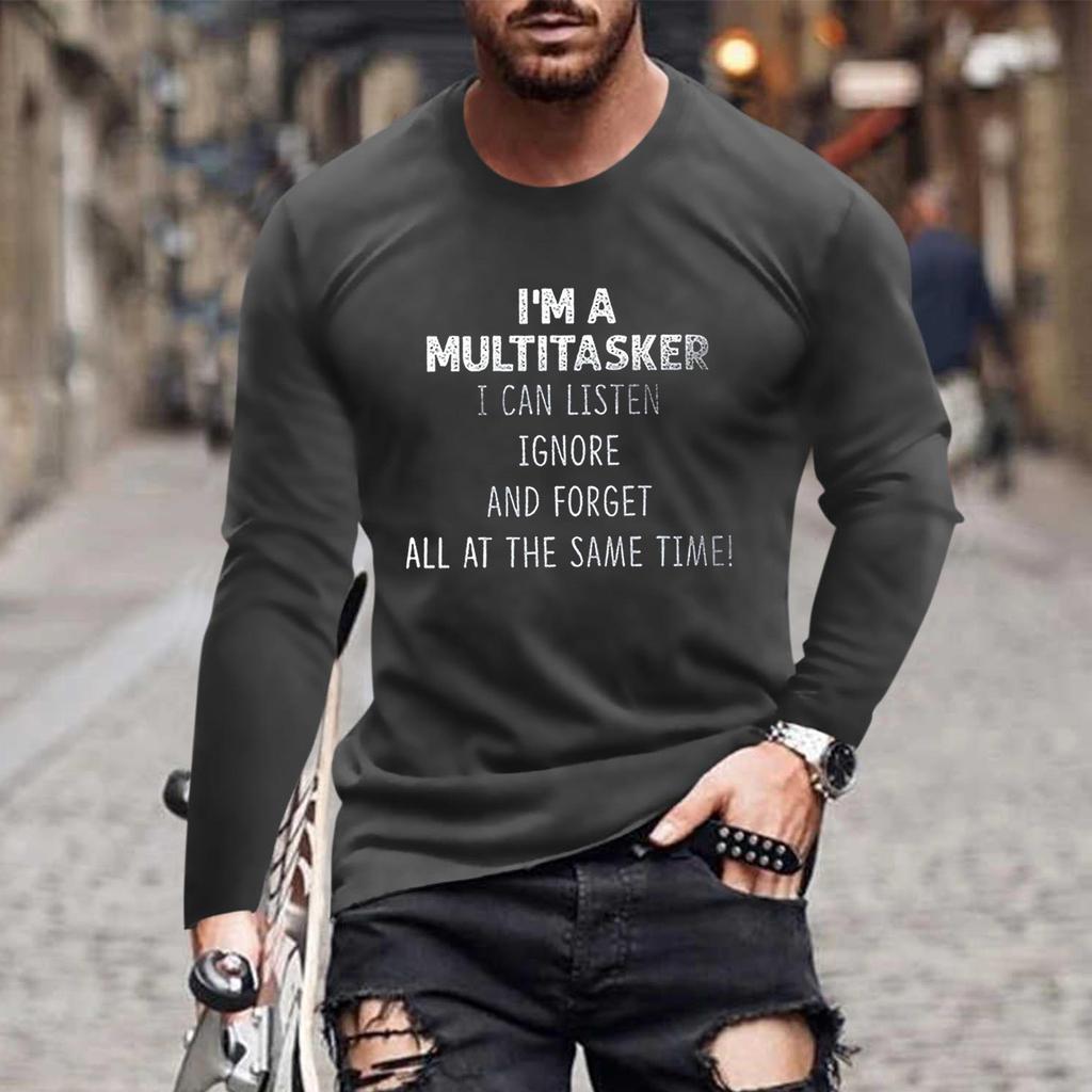 Pánské tričko Grafika Abstraktní Výstřih Oblečení Outdoor Dlouhý rukáv Tisk Módní návrhář Vintage