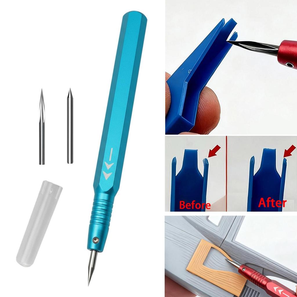 Carving Chisel for Modeling, Easy to Use, Alloy Steel with Hexagonal Handle And Non-slip Cap