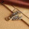 Antique Solid Brass Scorpion Figurine Desktop Decor Ornaments Toy Scorpius Pendant DIY Accessories Gift