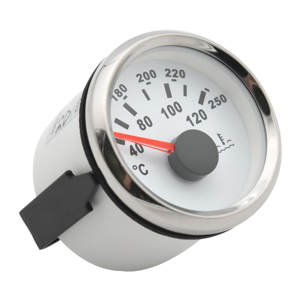 2"52mm Water Temp Gauge 40-120℃ 100-250 ℉ Water Temperature Meter Water Temp Indicator For Car Truck Boat Auto Accessories