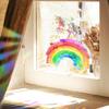 Oil Painting Irregular Rainbow Unicorn Glass Door and Window Beautification Decoration Static Window Stickers