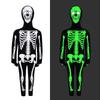 Cosplay Kostüm, Halloween leuchtendes Skelett 5er Pack Kinderkostüm Einteiler Bühnenauftritt Maskenball