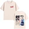 Rap Singer Anuel AA Music Album Hot Selling Tshirt 2026 Summer Unisexs Womens Fashionable Comfortable Casual Pure Cotton Tshirt
