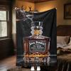 Jack Daniel's Tennessee Whiskey Plush Blanket Soft Comfortable All Seasons blanket Sofa Office Naps blanket Outdoor Travel throw Perfect Gift