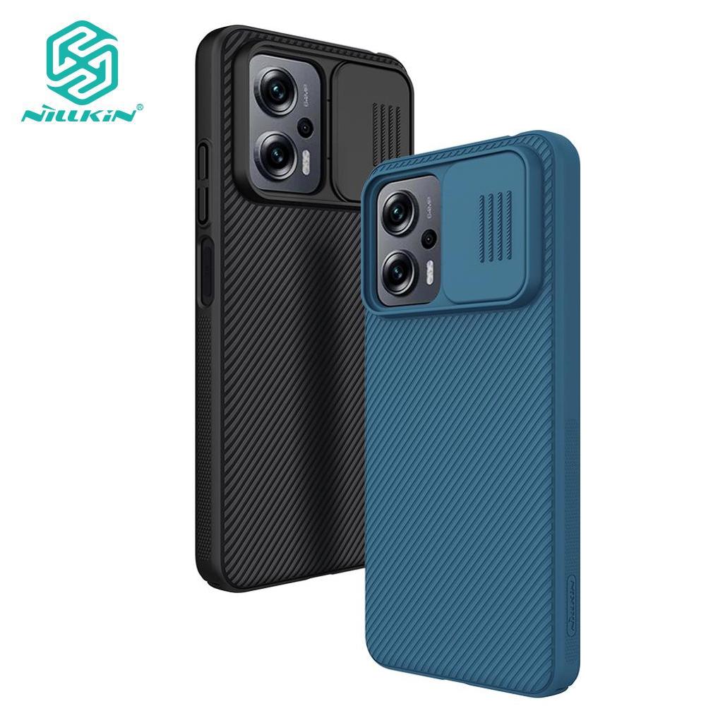 

Чехол для телефона Nillkin CamShield Xiaomi Redmi Note 11T Pro Plus 5G, защитный слайдер для камеры, роскошный жесткий противоударный чехол для ПК Redmi Note 11T Pro Plus 5G чёрный