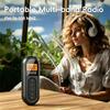 Mini Clip FM Radio Pocket Rechargeable Stereo Radio with LCD Display Wired 3.5mm Headphones For Meetings Tours Running