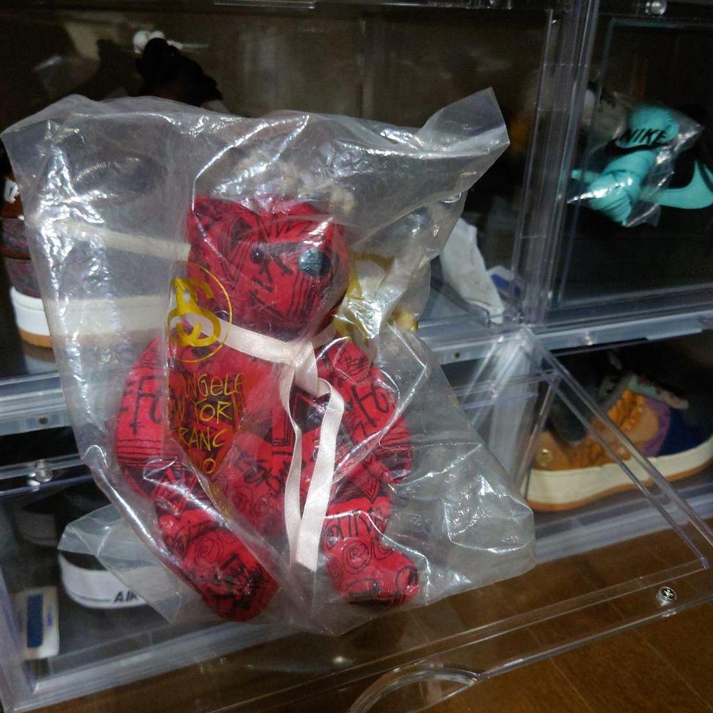[USED] Stussy 00s Sannomiya Chaputo Limited Edition Tom Tom Print Teddy Bear