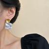 Simple Geometric Cold Wind Stud Earrings Unique Earrings Niche Design Sense High Sense Fresh Earrings