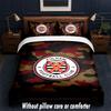 Set Biancheria da Letto Fulham Football Design 1 Copripiumino + 2 Federe Morbido Traspirante Biancheria da Letto per la Casa
