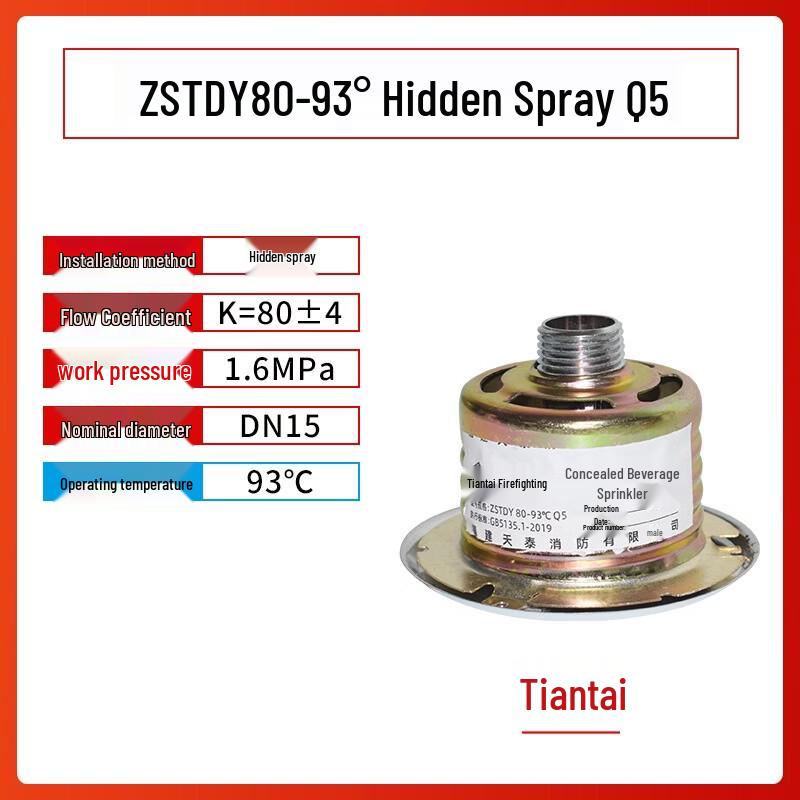 Miflame 93° Concealed High-Temperature Fire Sprinkler Head