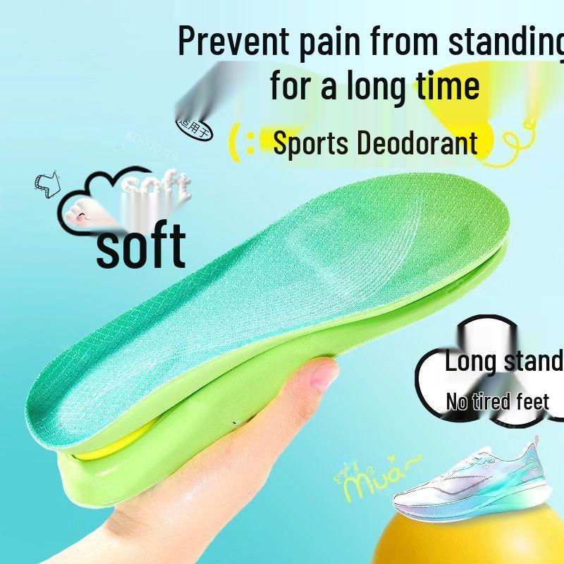 Ultra-Soft Breathable Insoles with Arch Support & Thick Sole for Autumn/Winter Comfort During Extended Standing or Running