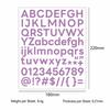 Craft Scrapbooking Stickers Vibrant Vinyl Alphabet Stickers Self-Adhesive Stickers Strong Adhesion For Laptop Decoration Home