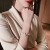 Trendy Shell Design Freshwater Pearl & Natural Opal Stone 14K Gold Filled Female Charm Bracelet  For Women Christmas Gift