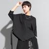 European & American Summer Eyelet Bat Sleeve T-Shirt - Dark Aunt Style Women's Casual Top