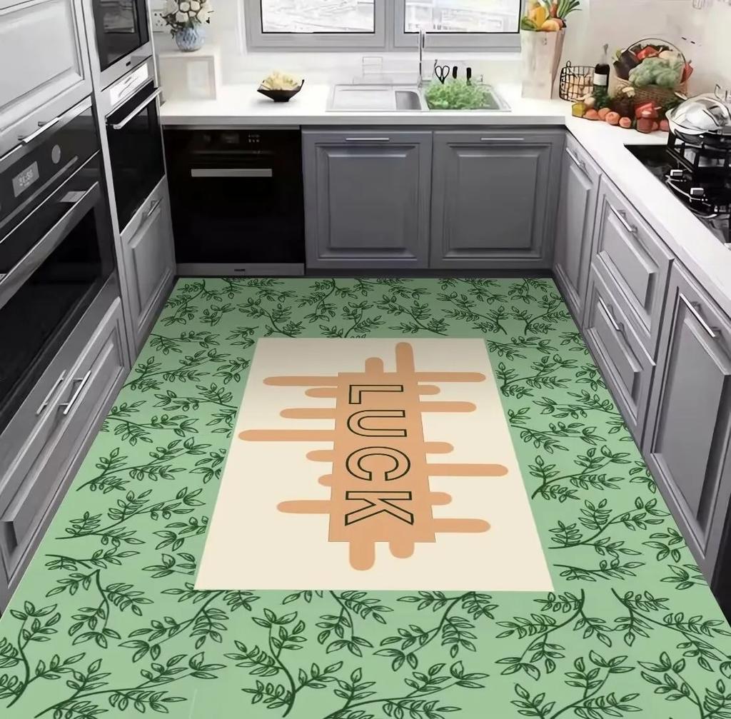 Modern Kitchen Washable Rug for Light Luxury Hallway and Simple Living Room Decor