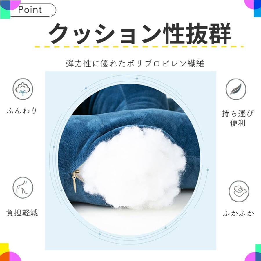 Raatel Stomach Pillow, for Naps, Stomach Sleeping Pillow, Cushion, Stomach Sleeping Pillow, Nap Pillow (Navy)