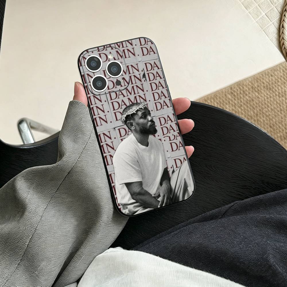 Rapper Kendrick Lamar Phone Case For iPhone 17, 16,15,14,13,12,11 Plus,Pro Max, Others Soft Black Cover