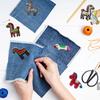 10PCS/Set Cartoon Pony Patten DIY Clothing Accessories Funny No Adhesive Backing Playful Patch Multi-Function 6 Styles