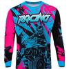 Tricou de Curse Moto cu Mânecă Lungă pentru Bărbați cu Imprimeu Grafic pe Tot Corpul Confort Respirabil Sport în Aer Liber pentru Toate Sezoanele