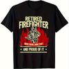 Retired Firefighters Tshirt Designed For Unisex Suitable For Outdoor Activities Ready To Wear And Use Unisexs Graphic Short Sleeve