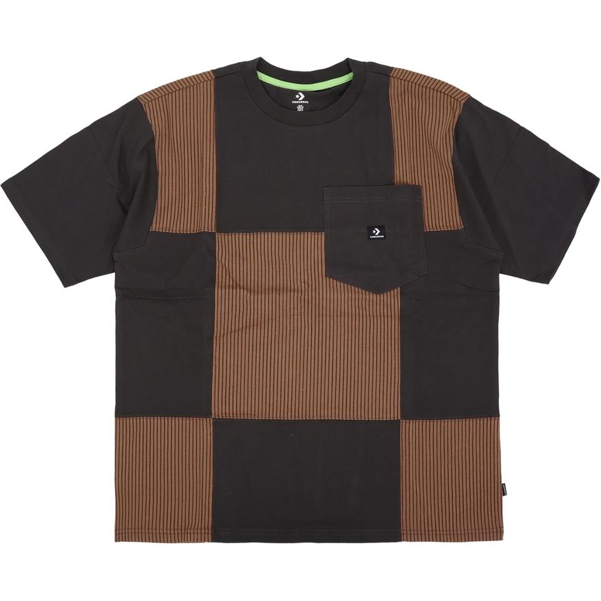 Converse POCKET TEE T Shirt Men s Black Brown 10023255-A02 L