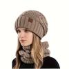 Winter Warm Hat and Scarf Set, Unisex Cold-Resistant Ear Protector, Winter Warmth, Winter Fashion