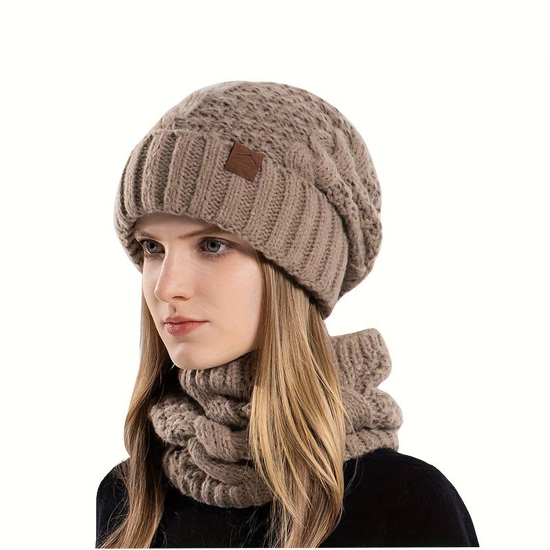 Winter Warm Hat and Scarf Set, Unisex Cold-Resistant Ear Protector, Winter Warmth, Winter Fashion