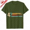 42 La Réponse à la Vie l'Univers et Tout T-shirt Rayé Rétro Guide du Voyageur Galactique T-shirt Graphique Polyvalent
