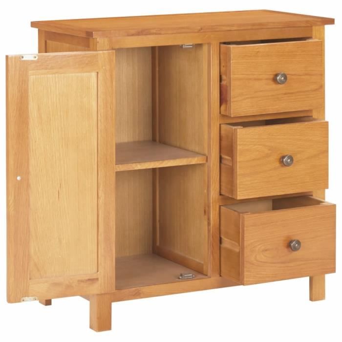 VidaXL Armoire 70x35x75 cm Bois de chêne massif