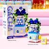 Mekensm Micro-Particle Building Blocks Educational Vending Cart Model Toy for Kids