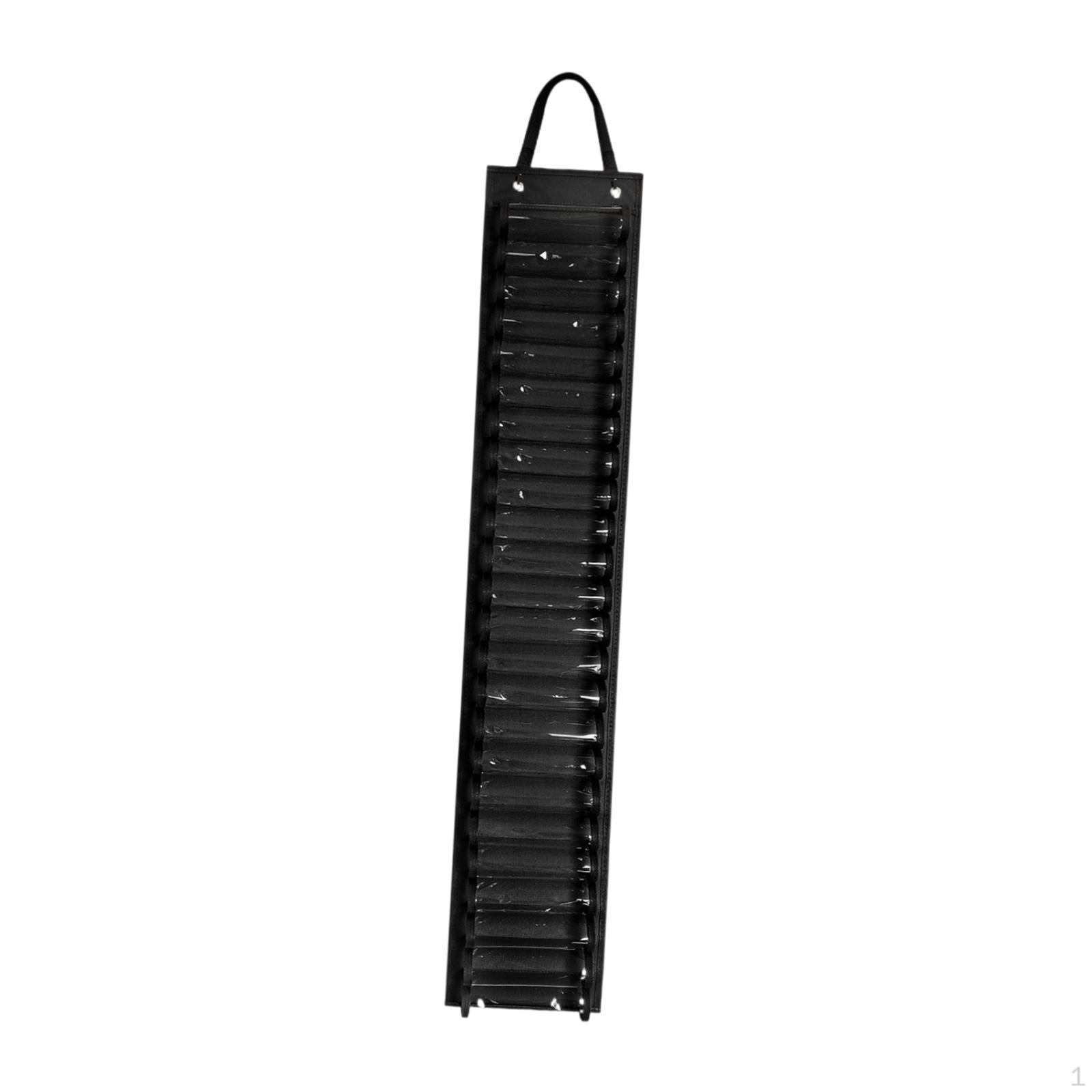 

Vinyl Roll Holder Craft Storage Rack 24 Compartment Sturdy Wall Mount Hanging чорний