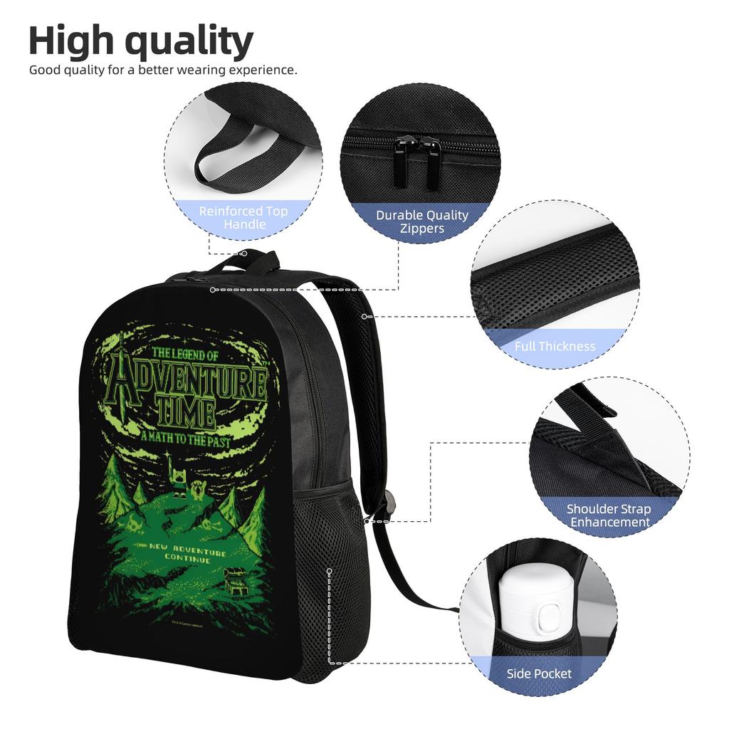 Adventures Anime Times Laptop Backpack Women Men Basic Bookbag for College School Student Adventure Bags