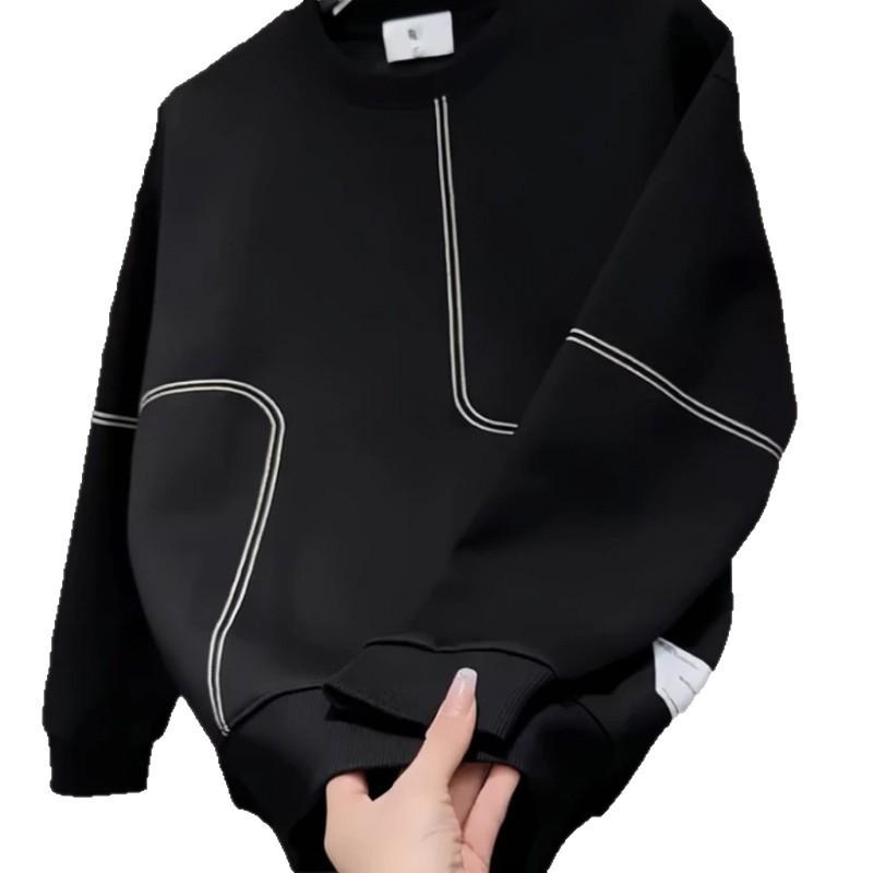 Men's Sweater Men's Season New Business Fashion Bottom Shirt Long Sleeve Trend Youth Clothing