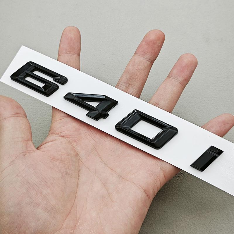 NEW 3D ABS Car Letters Logo 630i 640i 650i Sticekr Rear Trunk Badge Emblem Decal For BMW 630i 640i 650i F12 F13 F06 Tail Marking