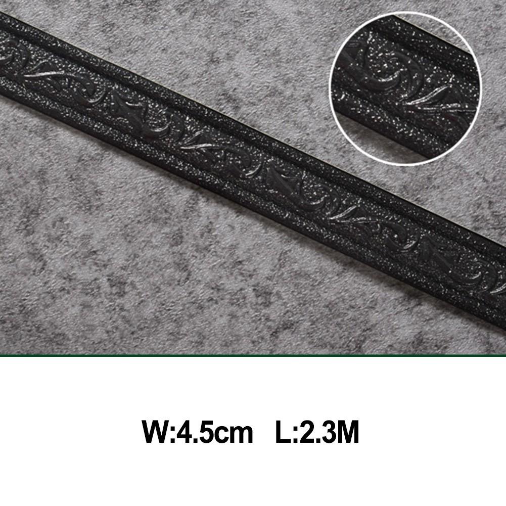 Wall Sticker Wall Trim Line Waterproof 2.3m*4cm 3D Art