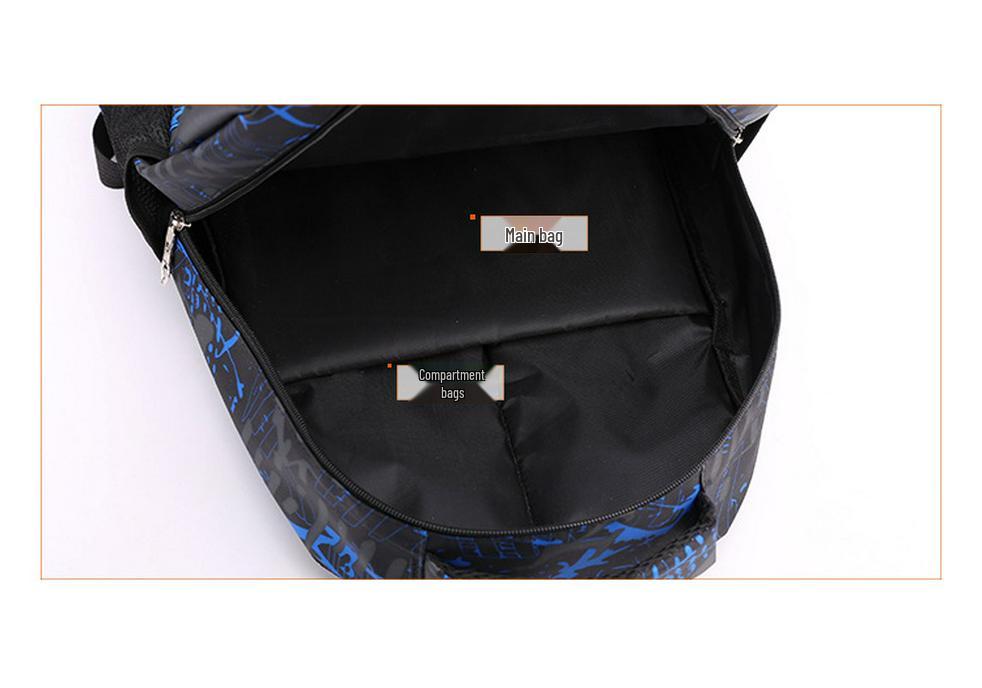 Unisex Academy-Style Student Backpack Set: Large Capacity, Comfortable for Junior & High School, Ideal for Casual Travel